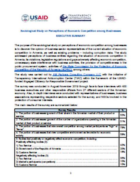 Sociological Study on Perceptions of Economic Competition among Businesses